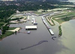 Aerial view of Lakeview Marina